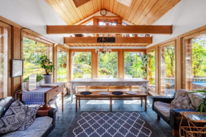 Sirpa's Artistic Nuuksio Retreat with Heated Pool